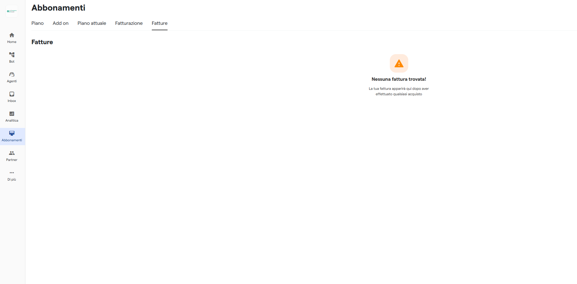 Gestione fatture Acconsentobot