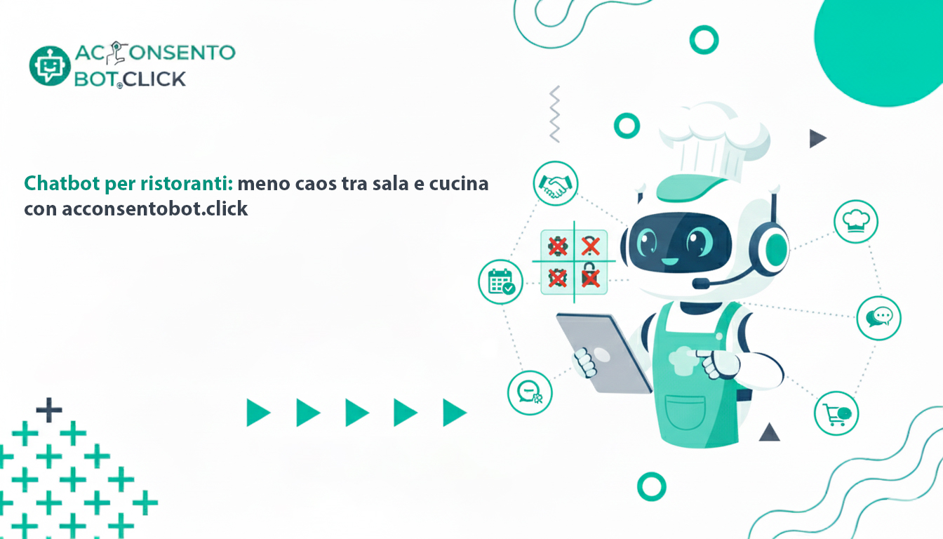 Al momento stai visualizzando Chatbot per ristoranti: meno caos tra sala e cucina con acconsentobot.click