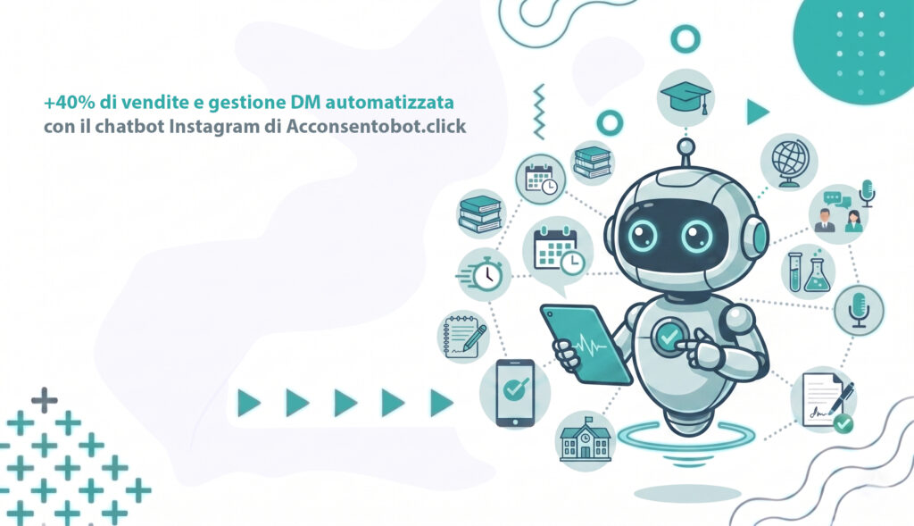 +40% di vendite e gestione DM automatizzata con il chatbot Instagram di Acconsentobot.click